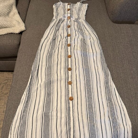 Angie Dresses & Skirts - Angie White & Blue Dress